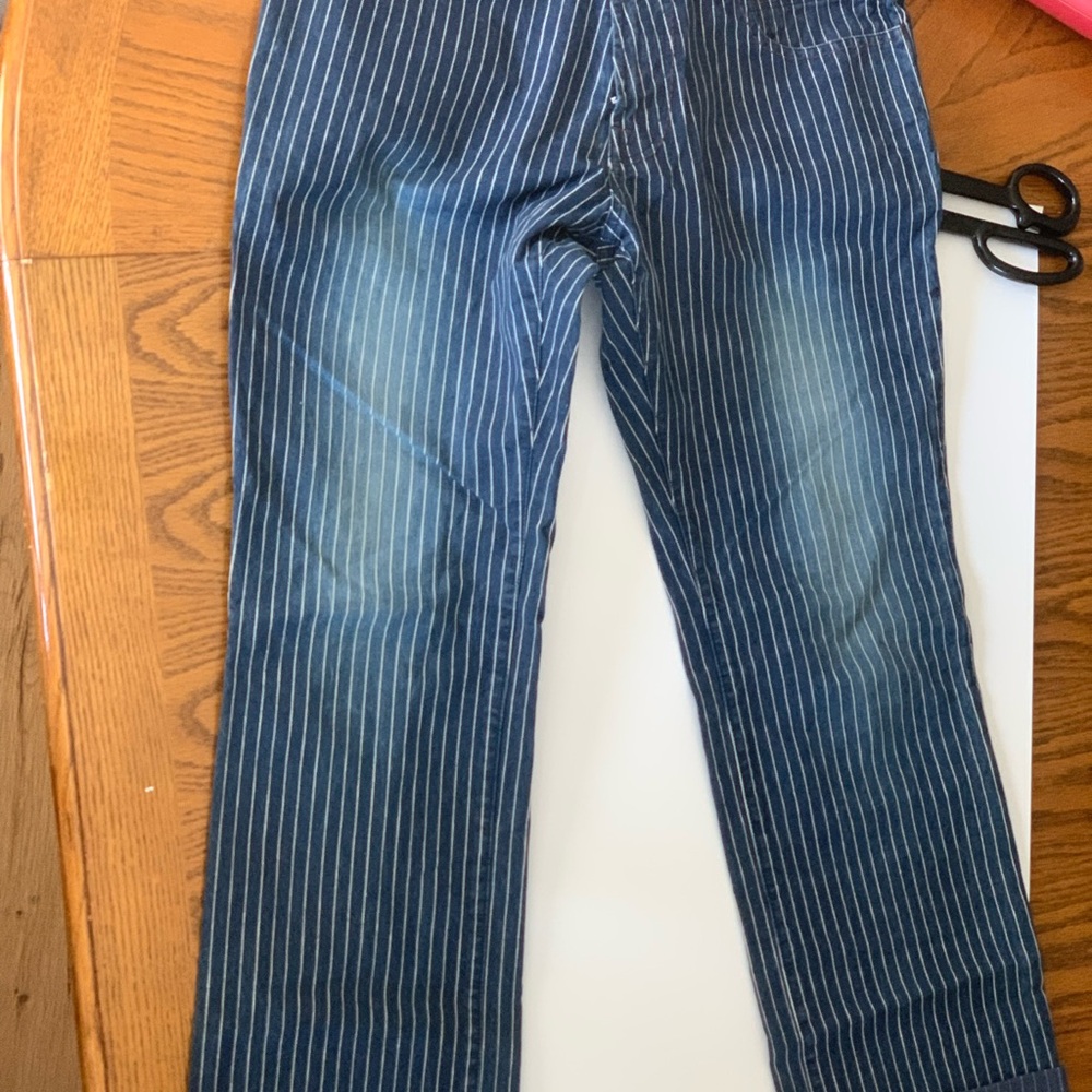 Men's Blue Striped Jeans